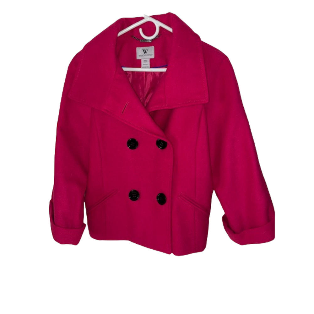 Worthington Hot Pink Wool Blend Blazer/Coat NWT Sz  Large